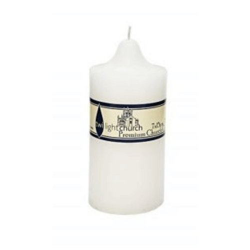 CANDLE 15x7CM WHITE