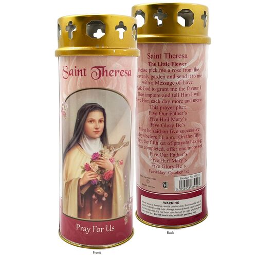 DEVOTIONAL CANDLE - ST THERESA
