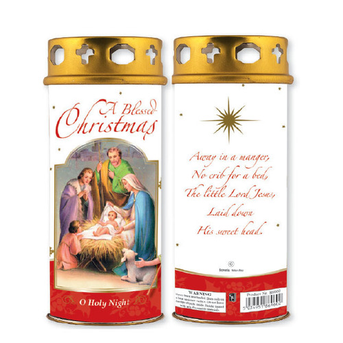 CHRISTMAS DEVOTIONAL CANDLE - A BLESSED CHRISTMAS 