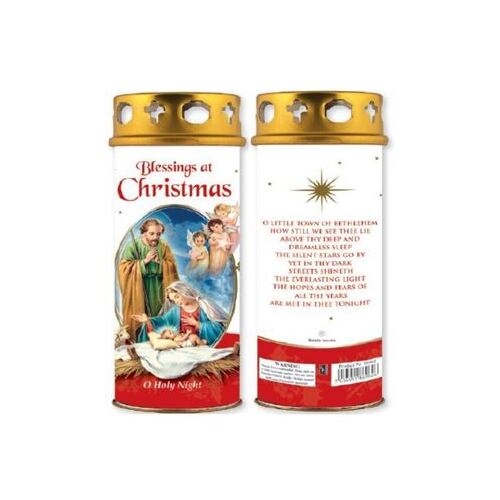 CHRISTMAS DEVOTIONAL CANDLE - BLESSINGS AT CHRISTMAS