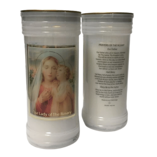 DEVOTIONAL CANDLE - MOTHER AND CHILD (Rosary)