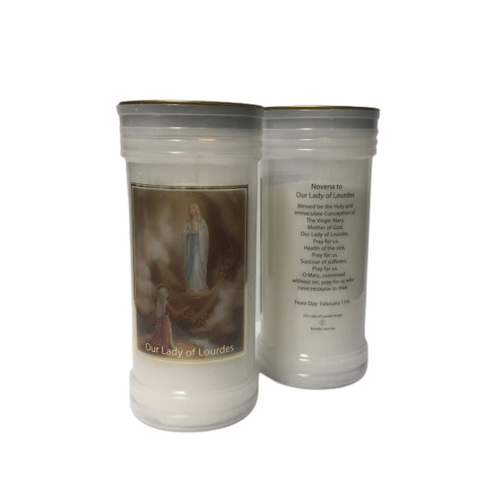 DEVOTIONAL CANDLE - OUR LADY OF LOURDES