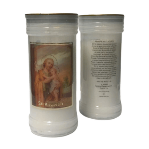 DEVOTIONAL CANDLE - ST JOSEPH