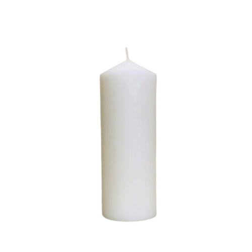 CANDLE 8 X 3" WHITE (AUSTRALIAN MADE)