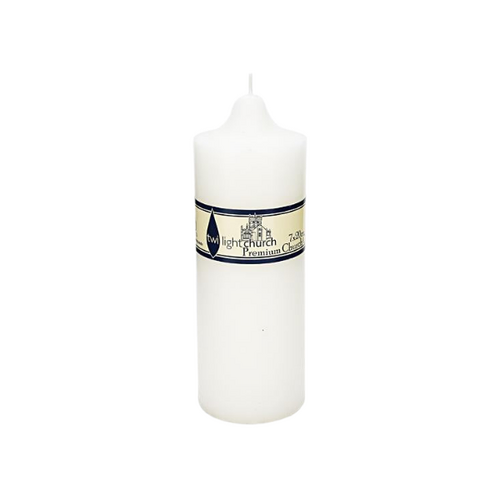 CANDLE 20x7cm WHITE         