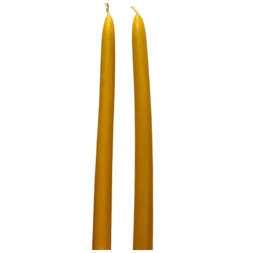 PURE BEESWAX TAPER CANDLE - 2 PACK