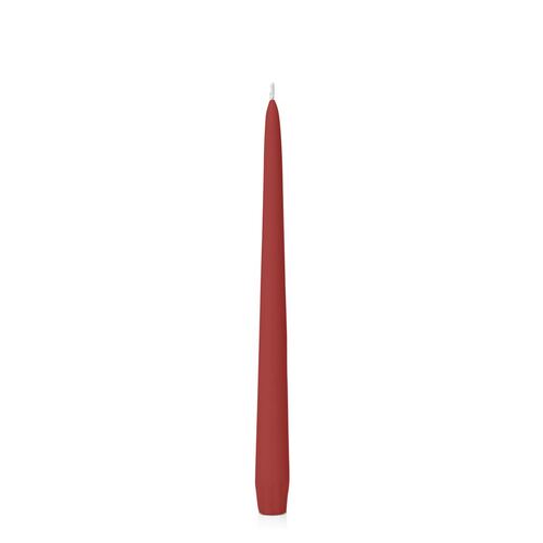 CANDLE TAPERED RED 10"                