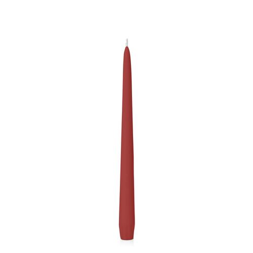 CANDLE TAPERED RED 10"