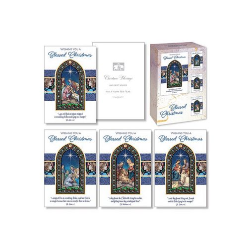 BOXED CHRISTMAS CARDS - BLESSED CHRISTMAS BX18