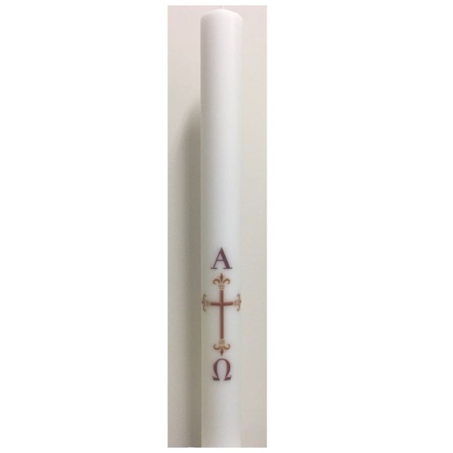 PASCHAL CANDLE WITH CROSS 24X3"