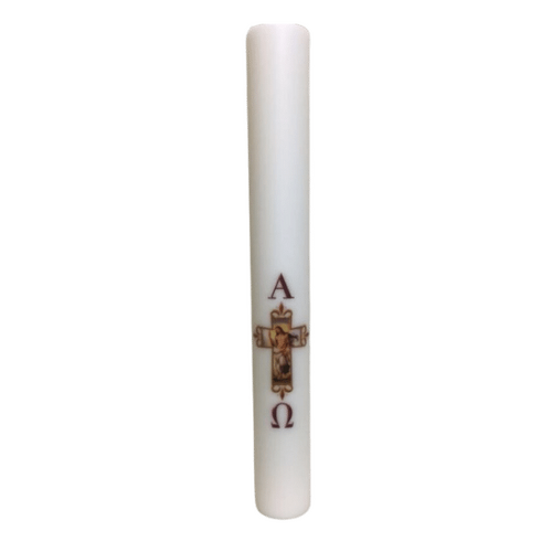 PASCHAL CANDLE RESURRECTED CHRIST 24X3" 