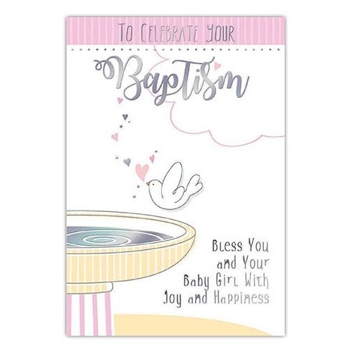 TO CELEBRATE YOUR BAPTISM GIRL CARD
