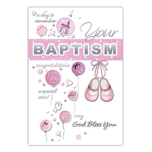 YOUR BAPTISM GIRL CARD