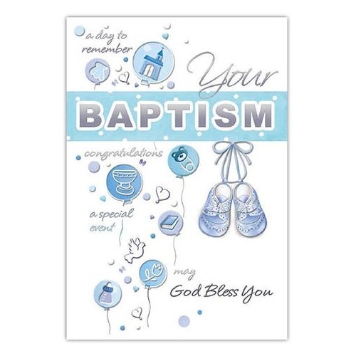 YOUR BAPTISM BOY CARD - Limited Stock