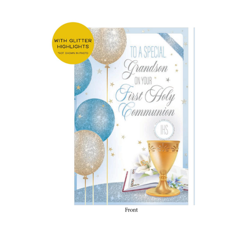 COMMUNION CARD GRANDSON