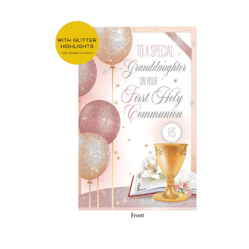 COMMUNION CARD GRANDDAUGHTER