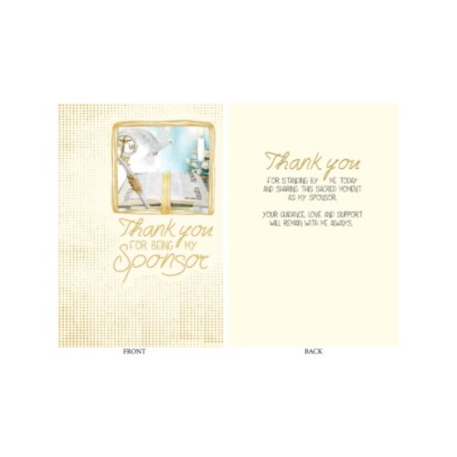 CONFIRMATION CARD - THANK YOU SPONSOR