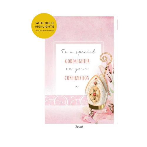 CONFIRMATION CARD - GODDAUGHTER