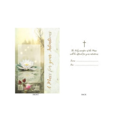 MASS FOR YOUR INTENTIONS CARD FOR THE LIVING