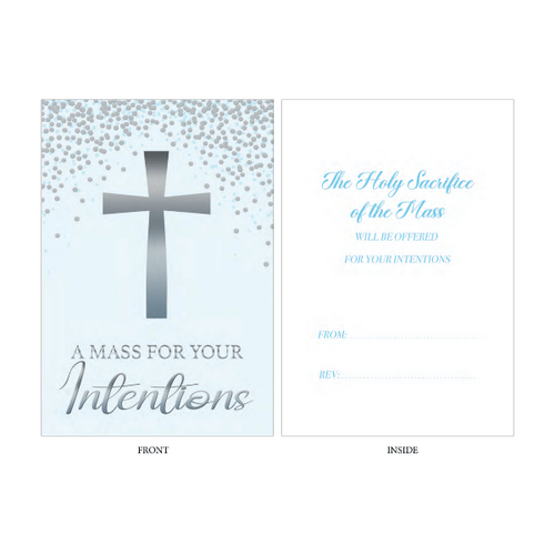 MASS INTENTION CARD FOR THE LIVING SILVER CROSS