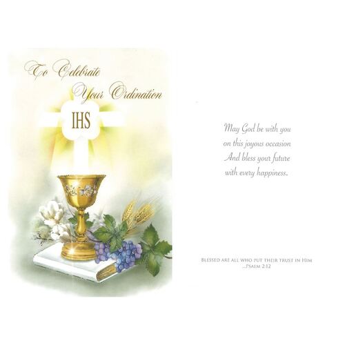 TO CELEBRATE YOUR ORDINATION CARD