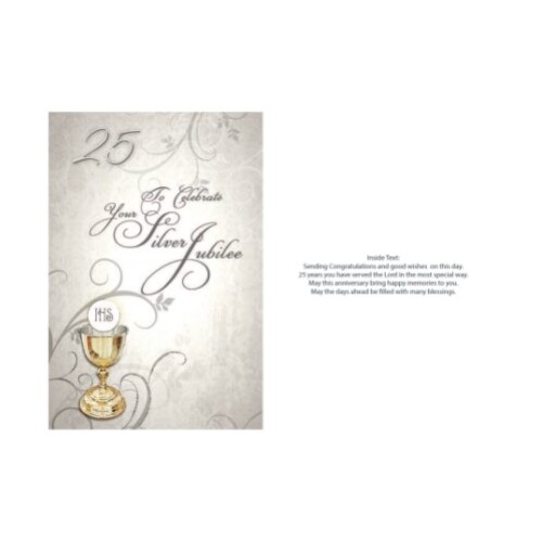 SILVER JUBILEE CARD