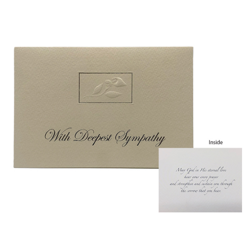 WITH DEEPEST SYMPATHY CARD
