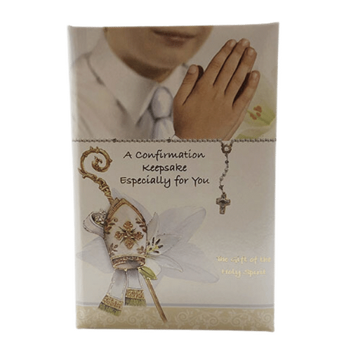 CONFIRMATION KEEPSAKE BOY with SYMBOLS