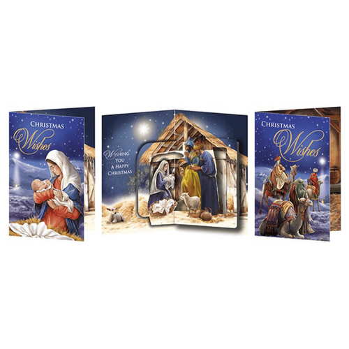 POP-UP CHRISTMAS NATIVITY CARD