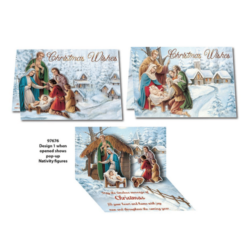 POP-UP CHRISTMAS NATIVITY CARD