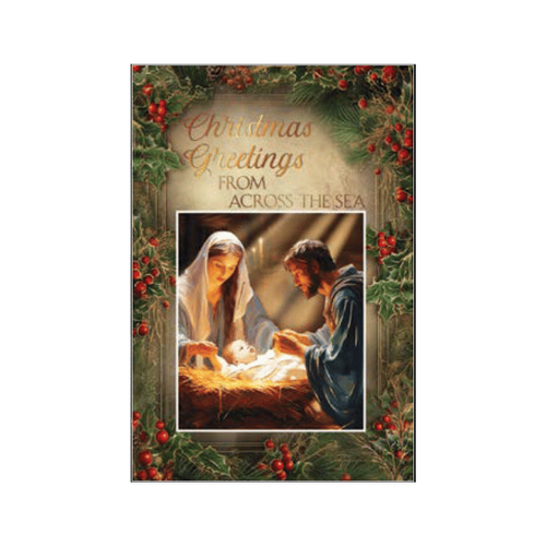 OVERSEAS CHRISTMAS CARD - ACROSS THE SEA  **Limited Stock**