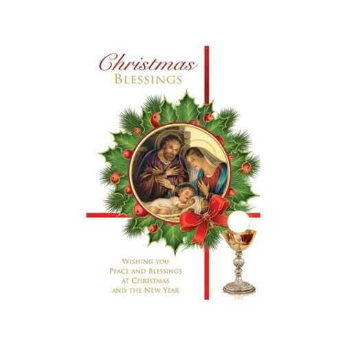 CHRISTMAS CARD PRIEST - SINGLE CARD
