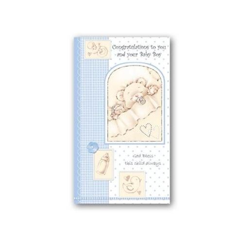 BABY CONGRATULATIONS BOY CARD