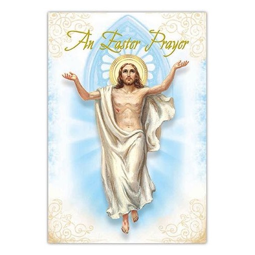 EASTER CARD - AN EASTER PRAYER - SINGLE CARD