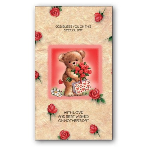 CARD MOTHERS DAY - TEDDY BEAR