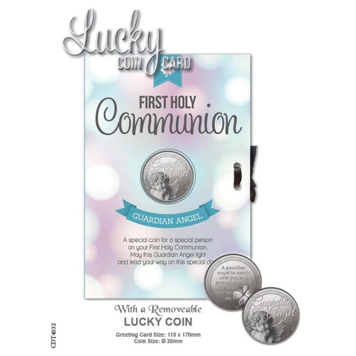 LUCKY COIN CARD - FIRST HOLY COMMUNION 