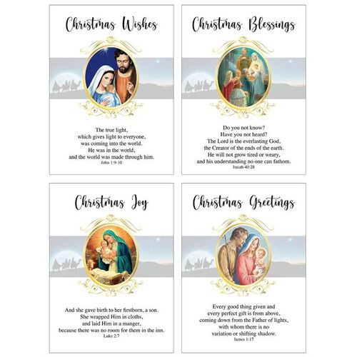 BUDGET CHRISTMAS CARDS PK8 