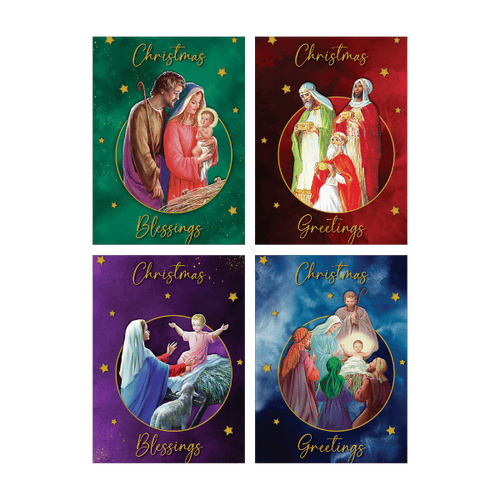 BUDGET CHRISTMAS CARDS PK8