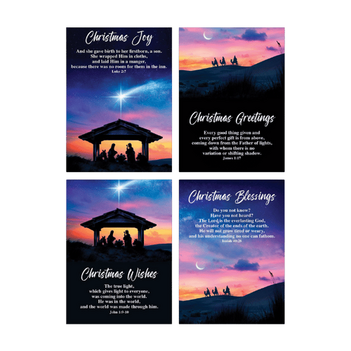 BUDGET CHRISTMAS CARDS SUNRISE PACK 8