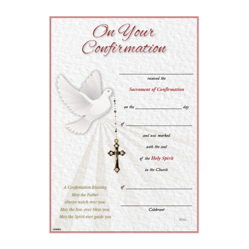 CERTIFICATE CONFIRMATION ON YOUR CONFIRMATION