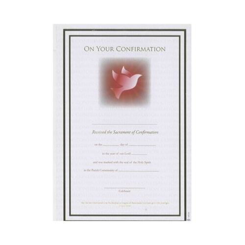 CERTIFICATE ON YOUR CONFIRMATION 