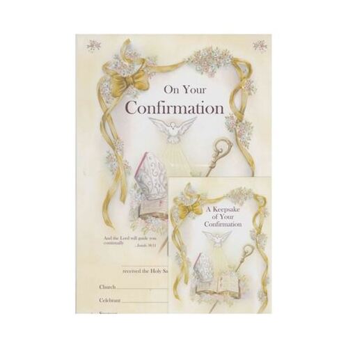 CERTIFICATE CONFIRMATION WITH CONFIRMATION KEEPSAKE