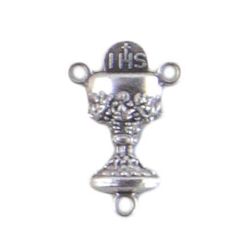 ROSARY CENTRE CHALICE 20MM SILVER