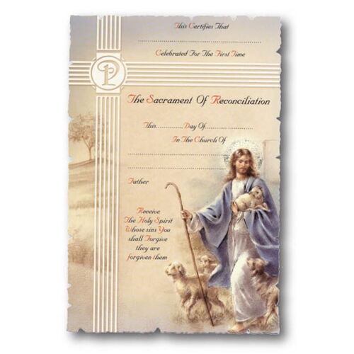 CERTIFICATE RECONCILIATION JESUS AS GOOD SHEPHERD