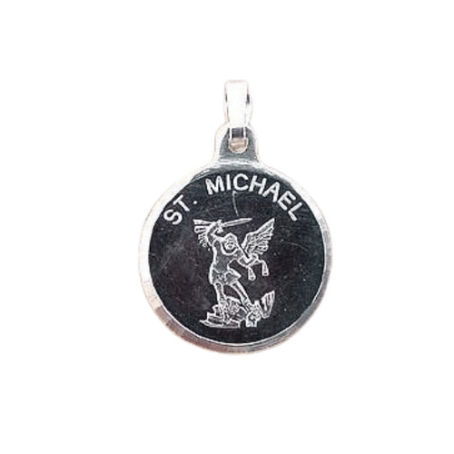 MEDAL ST MICHAEL FINE SILVER 16mm               