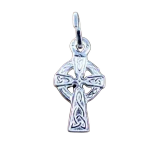 CELTIC CROSS STERLING SILVER17mm BOXED