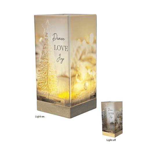 LED LIGHT LAMP - CHRISTMAS PEACE, LOVE, JOY