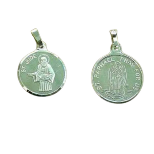 MEDAL ST JUDE / RAPHAEL FINE SILVER 16mm        
