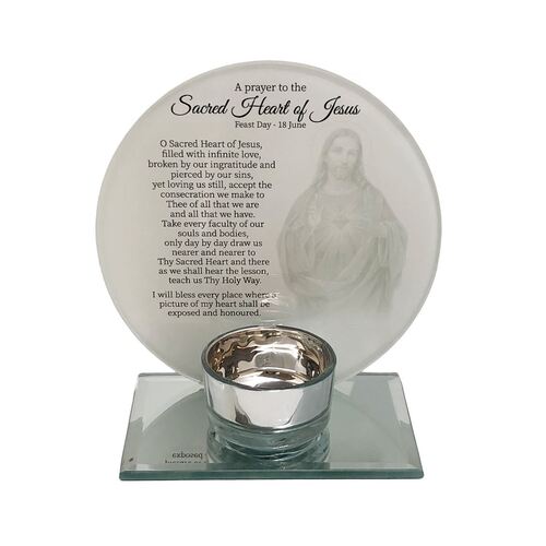 TEALIGHT CANDLE HOLDER SACRED HEART OF JESUS