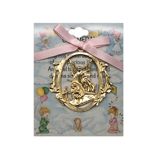 COT MEDALLION GIRL GUARDIAN ANGEL       